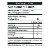 Tincture - Calming - CBD + CBN Oil - 30ml 1000mg CBD - EROS NECTAR